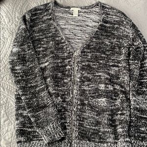 Forever 21 Zip Up Knit Cardigan